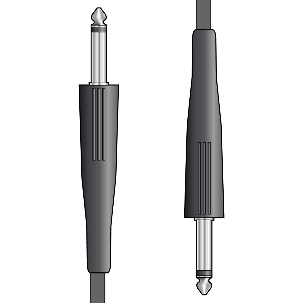 Classic 6.3mm Mono Jack Plug Speaker Lead - 12m