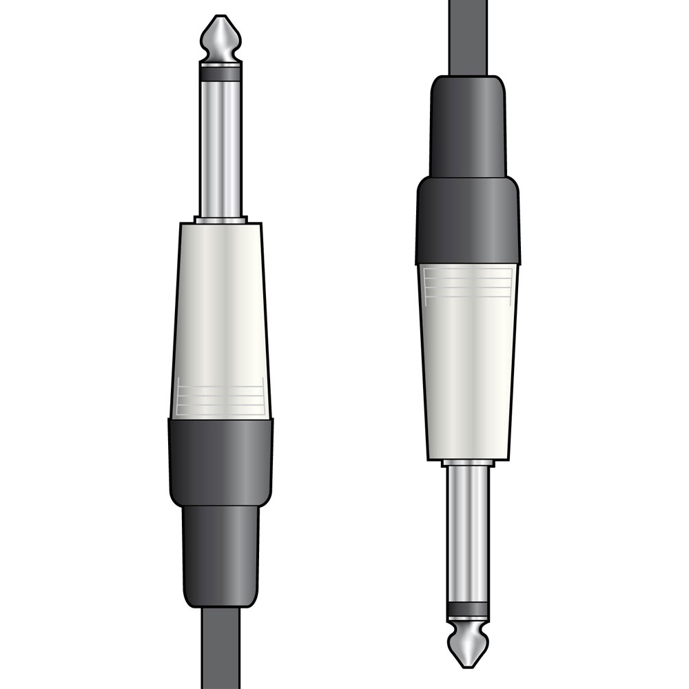 Classic Guitar Leads 6.3mm Jack Plug - 3m