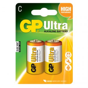 GP Ultra Alkaline Batteries – C