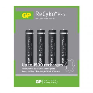 GP Recyko+ Pro NiMH Rechargeable Batteries – AAA