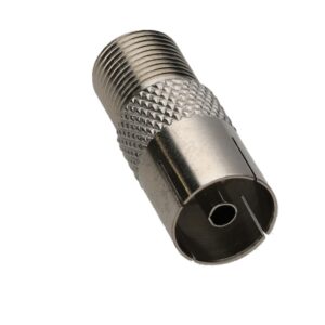 F socket to coaxial socket adaptor