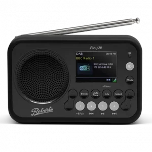 Roberts Radio Play 20 DAB/DAB+/FM, Bluetooth Radio – Black