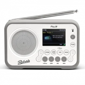 Roberts Radio Play 20 DAB/DAB+/FM, Bluetooth Radio – White