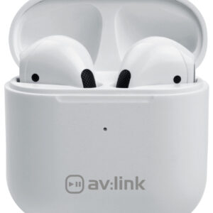 av:link Ear Shots SE: True Wireless Earphones & Charging Case &ndash; White