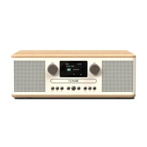PURE Classic C-D6 DAB+/FM Radio with CD & Bluetooth – Cotton White/Oak