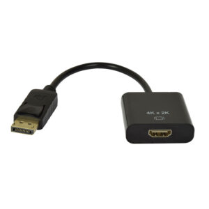 av:link 4K Adaptor Lead Display Port Plug – HDMI Socket