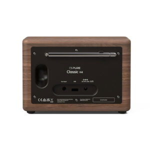 PURE Classic H4 DAB+/FM Radio – Coffee Black/Walnut