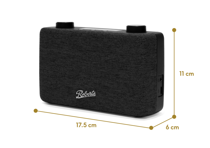 Roberts Play FM Radio - Black - Image 3