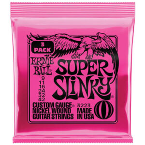 Ernie Ball 3223 Super Slinky Electric Guitar Strings – 3 Pack