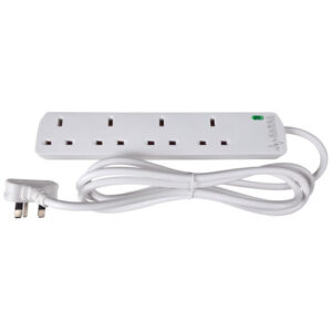 Mercury 4 Gang Extension Lead with Surge Protection &ndash; 2m