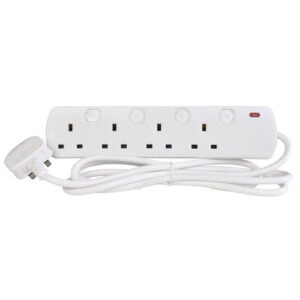 Mercury 4 Gang Switched Extension Lead &ndash; 2m