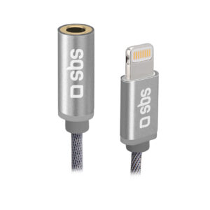 SBS Lightning male to female jack adapter – 15cm