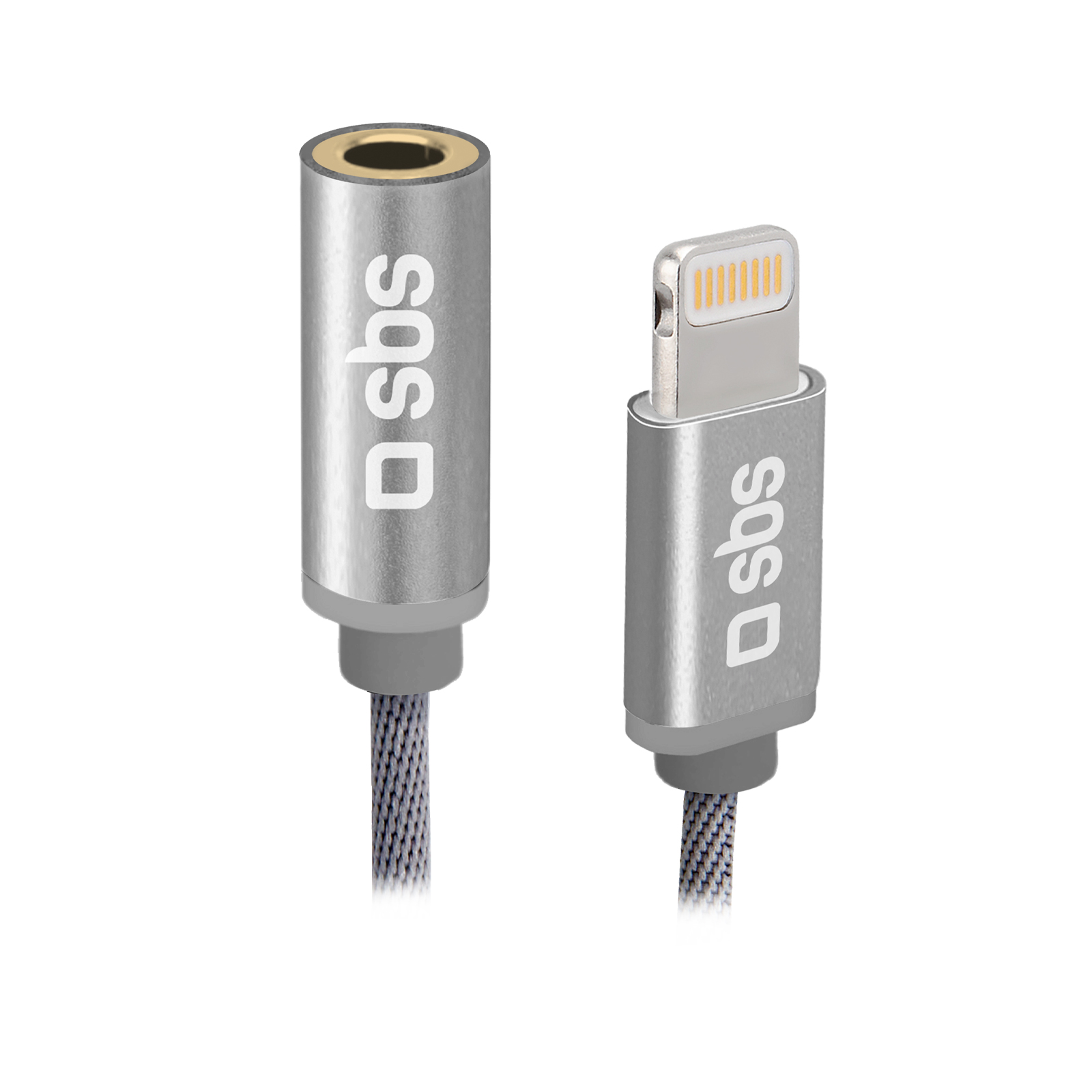 SBS Lightning male to female jack adapter - 15cm